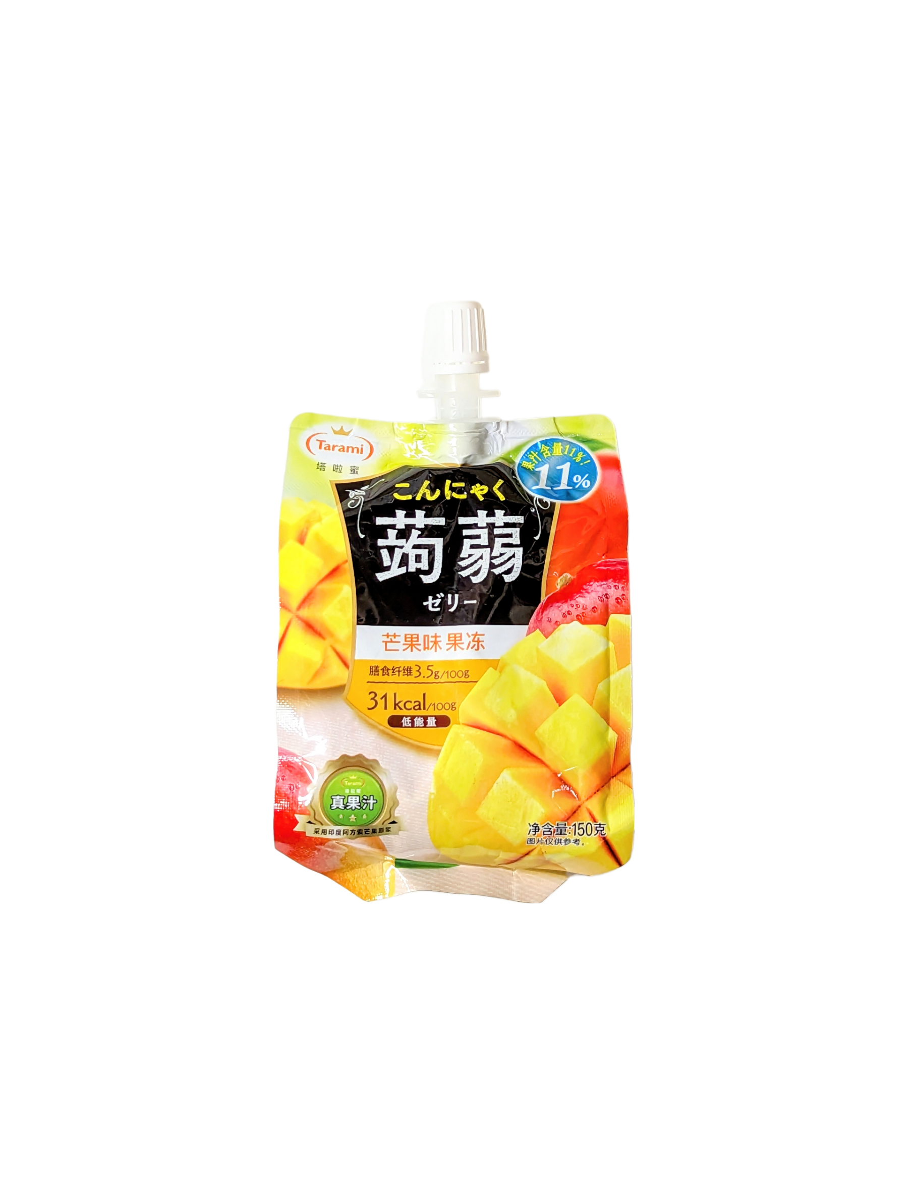 4955129026416 Tarami Oishi Konjac JellyMango 150g