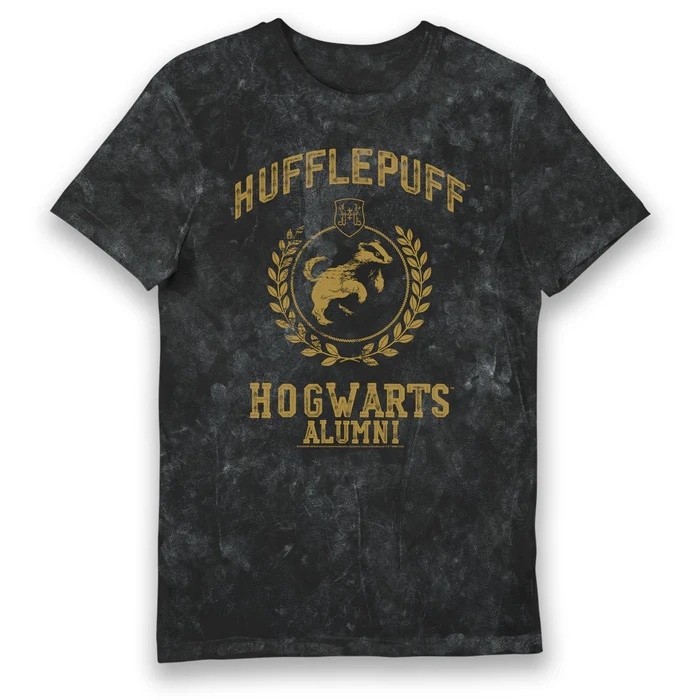 Harry Potter Hufflepuff Hogwarts Alumni Vintage Style Adults T-shirt Small