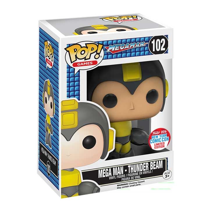 POP! Vinyl: Mega Man: Mega Man - Thunder Beam - Funko 2016 NYCC LIMITED EDITION - 10 cm