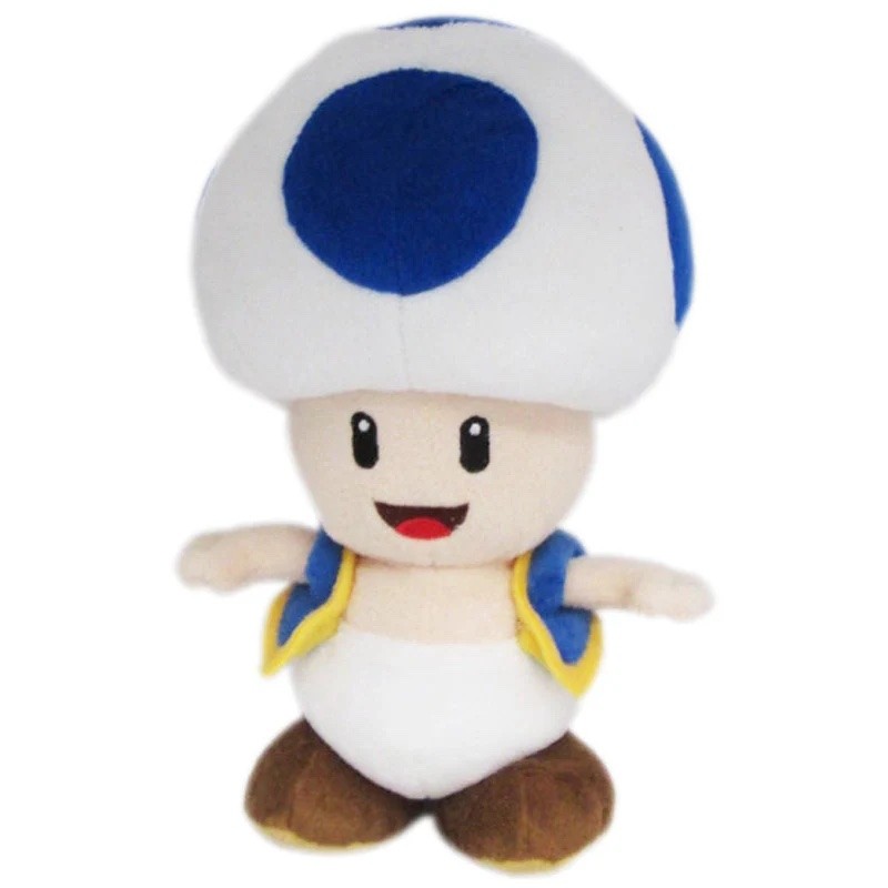 Super Mario: All Star Collection - Blue Toad Plush 8"