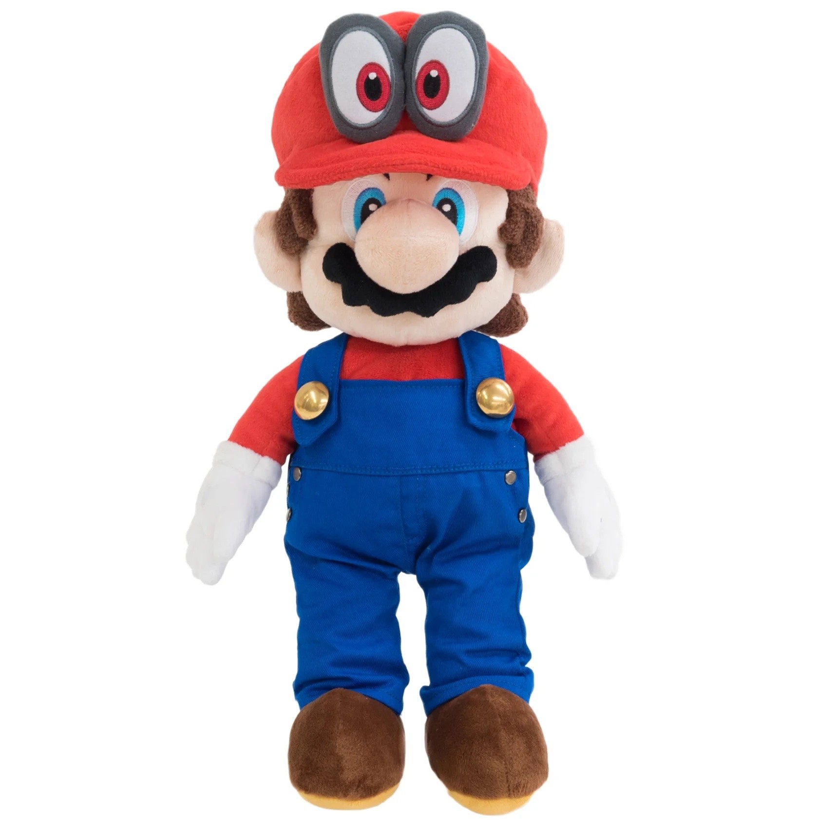 Super Mario Odyssey: Mario with Removable Red Cappy Hat (Odyssey Style) - Plush 13"