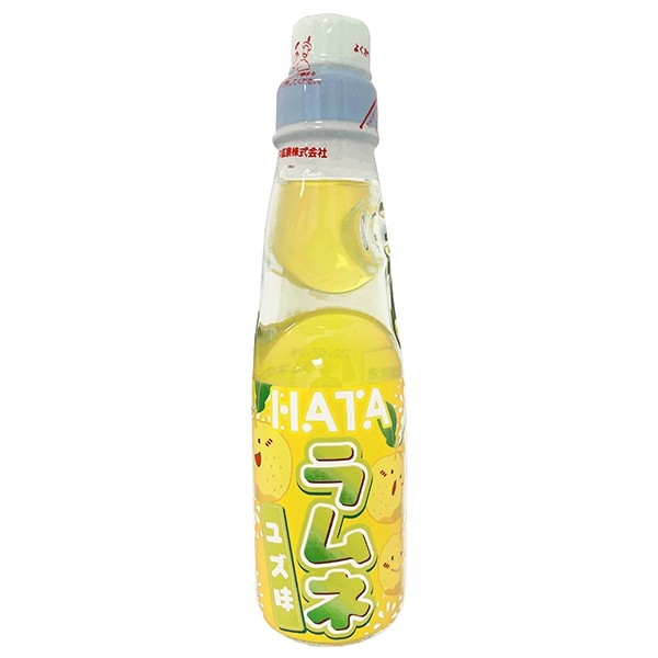 Hata Kosen Ramune Pop Drink Yuzu Flavour 200ml