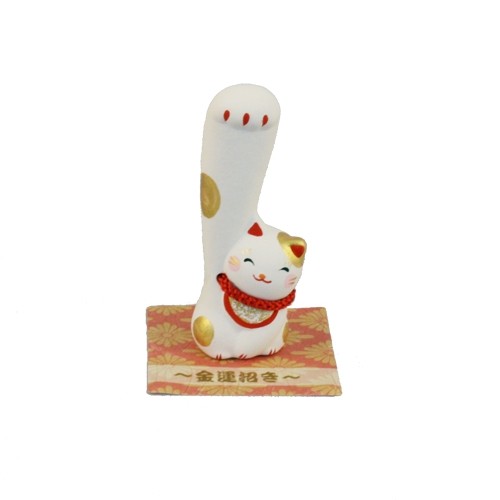 Maneki Neko - Right Long Hand Lucky Cat Gold S