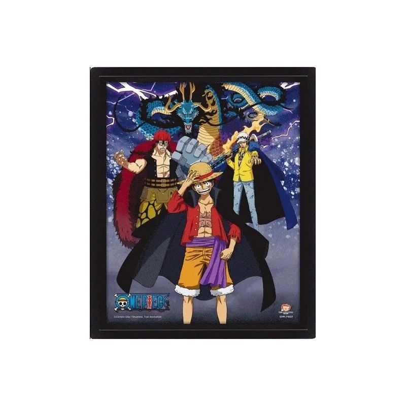 One Piece 3D Lenticular Poster Land of Wano