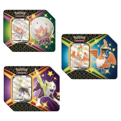 Pokémon TCG: Shining Fates Tin - Eldegoss V, Boltund V or Cramorant V Tin at Random