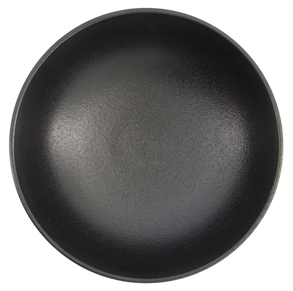 Yuzu Black Round Bowl 16x5.9cm 630ml