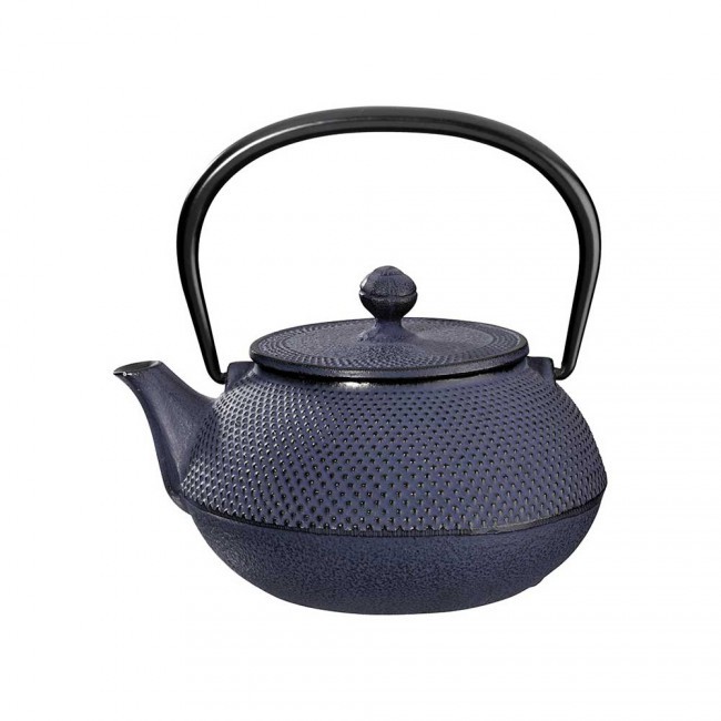 Arare Blue Cast Iron Teapot 0.55L