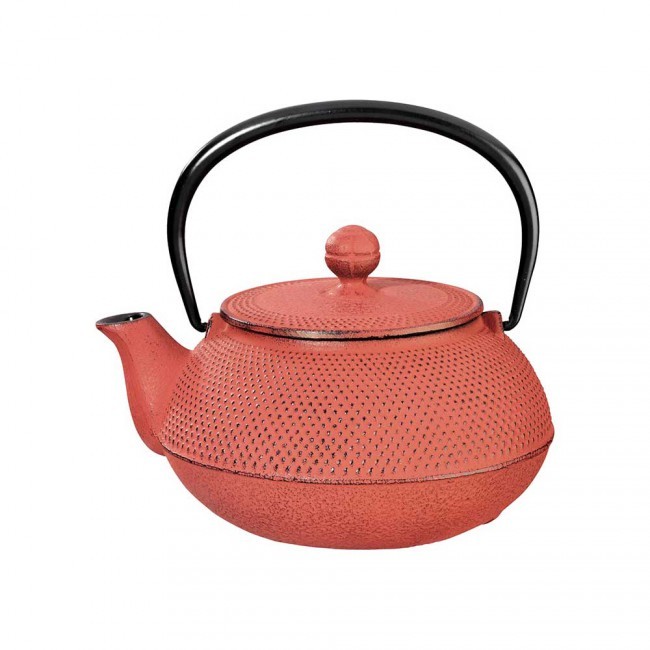 Arare Red Cast Iron Teapot 0.55L