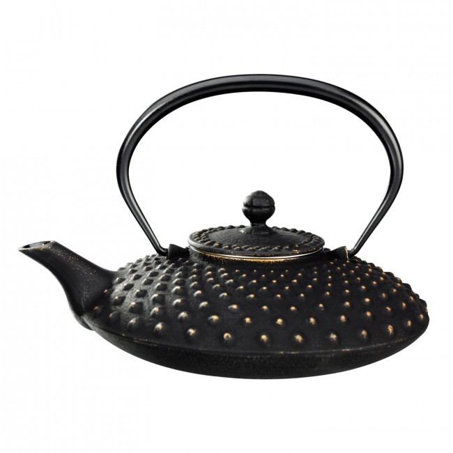 Kambin Gold Black Cast Iron Teapot 0.75L