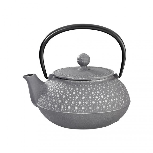 Kikko Silver Grey Cast Iron Teapot 0.55L