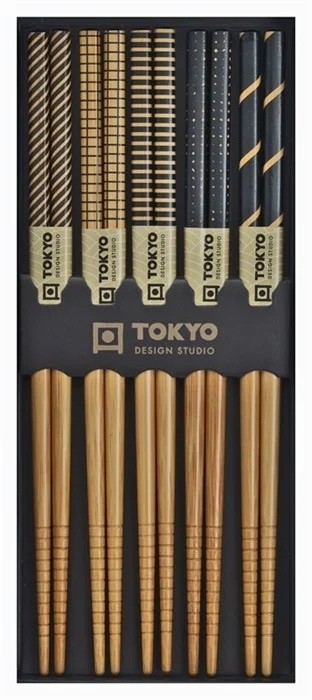 Chopstick Set Black Stripe