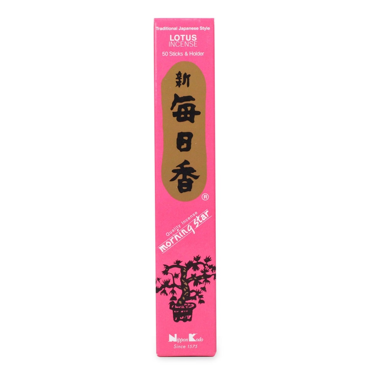 Nippon Kodo - Morning Star - Lotus - 50 Incense Sticks & Holder