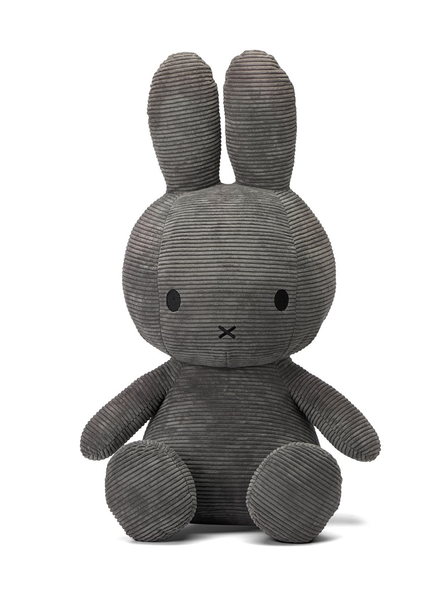 Miffy - Plush - Miffy Corduroy Grey 27.5 Inches