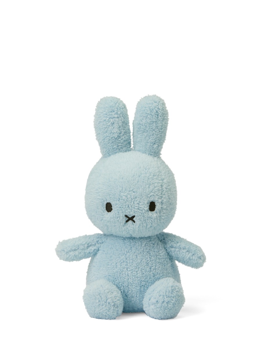 8719066010619 International Bon Ton Toys Miffy Plush Miffy Sitting Terry Light Blue 9 Inches