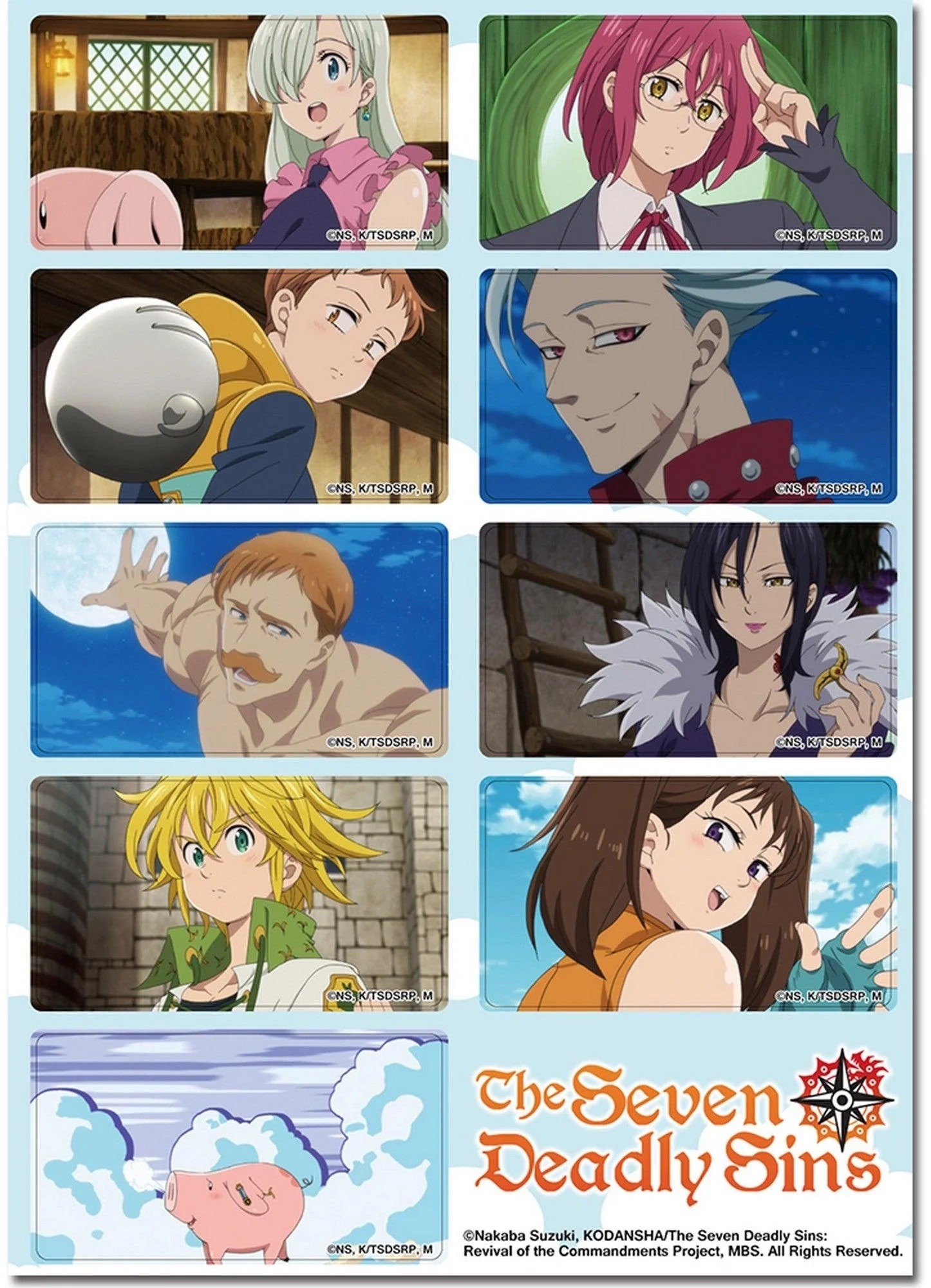 The Seven Deadly Sins - Stills#1 - Sticker Set
