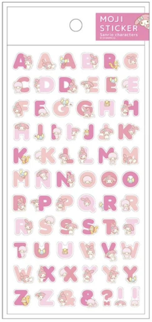 Sanrio Moji Sticker Alphabet My Melody