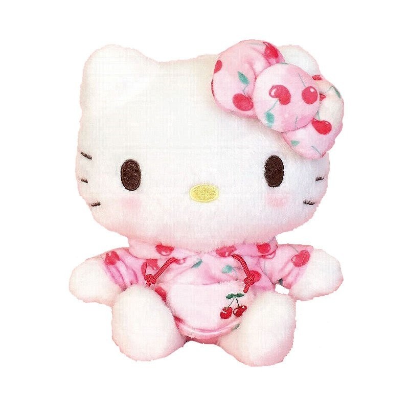Sanrio Plush Doll Fruit Hoody Hello Kitty 17cm