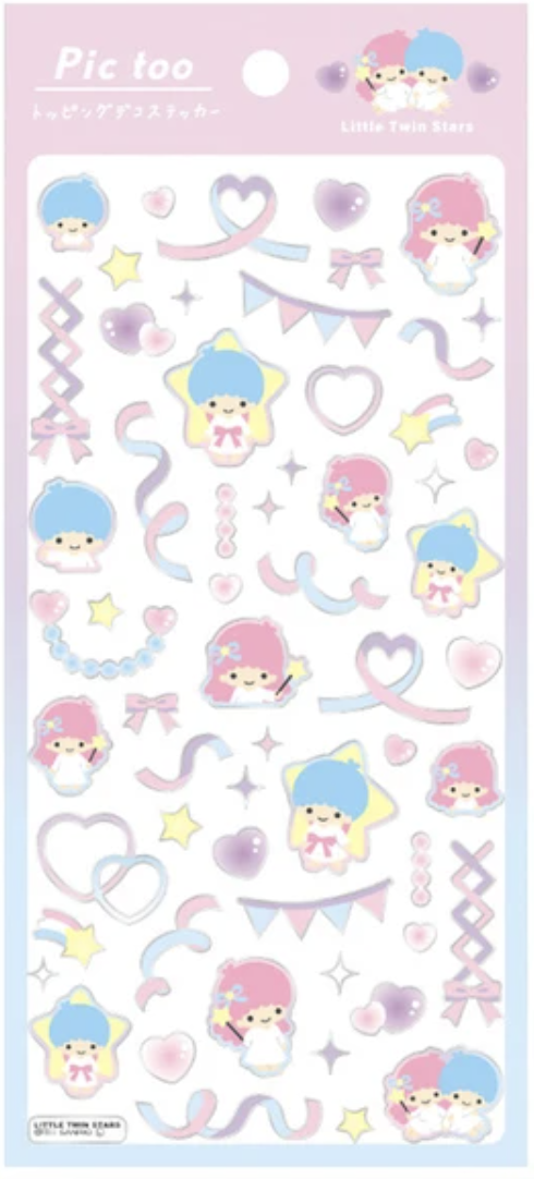 4550451177975 Sanrio Pic Too Stickers Little Twin Stars