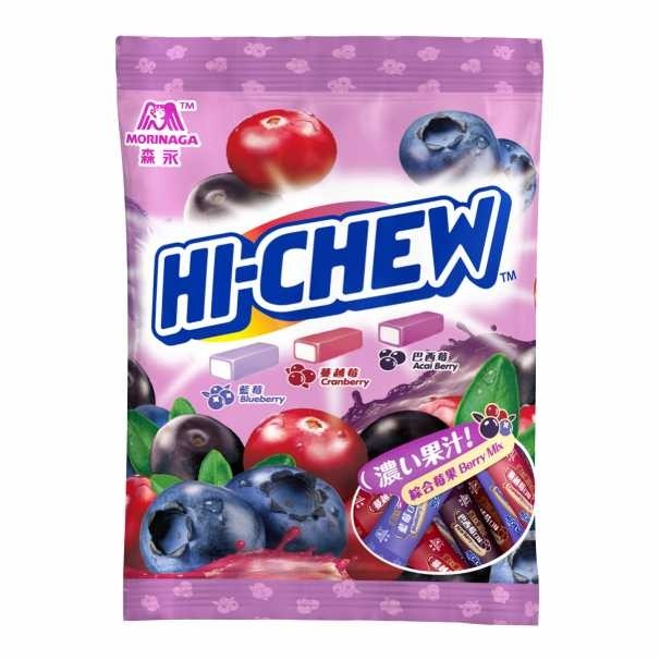 Morinaga Hi-Chew Bag Berry Mix Bueberry / Cranberry / Acai Berry 110g