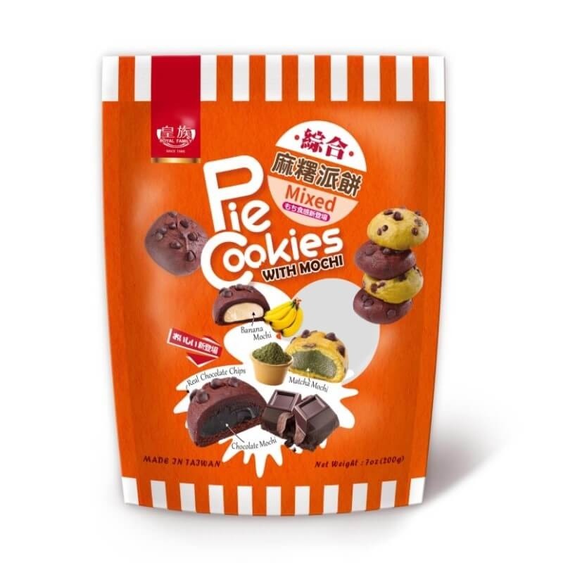 Royal Family Assorted Pie Cookies with Mochi Chocolate Banana Matcha 200g