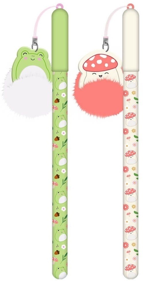 Squishmallows Cottage Cute Pom Pom Ballpens (One Colour Chosen at Random)