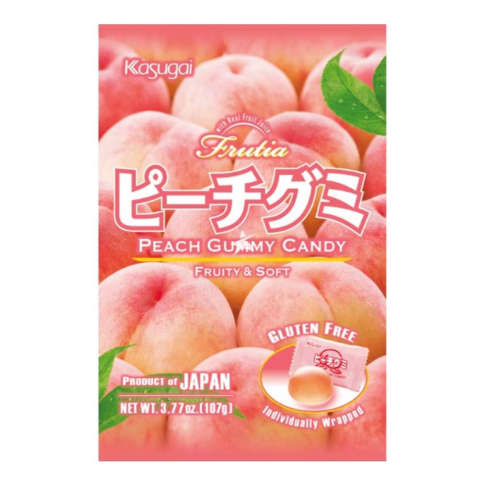 Kasugai Frutia Peach Gummy Candy 107g