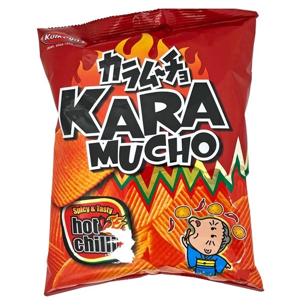 Kara Mucho Spicy & Tasty Hot Chilli Ridge Potato Crisps