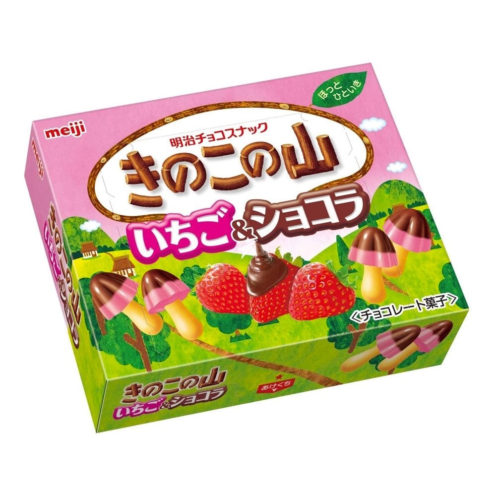 Kinoko no Yama Strawberry & Chocolate 64g 