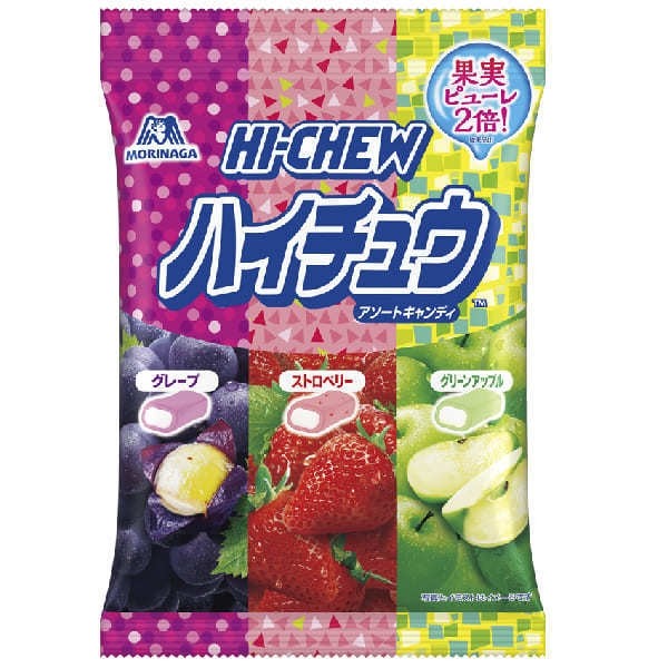 Morinaga Punishari Hi-Chew Grape / Strawberry & Apple Assortment 94g