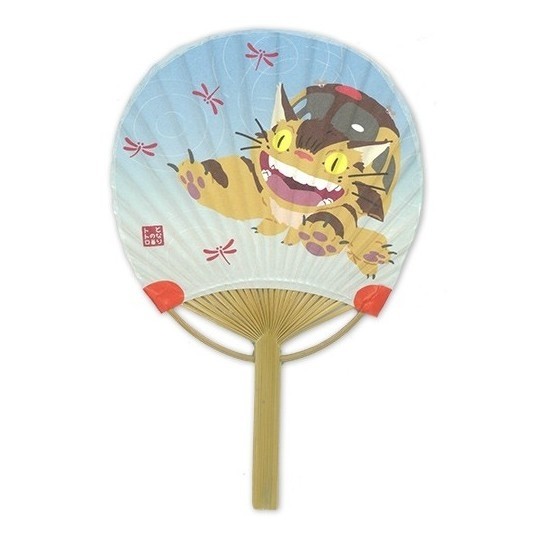 Studio Ghibli Totoro Catbus Japanese Bamboo Fan