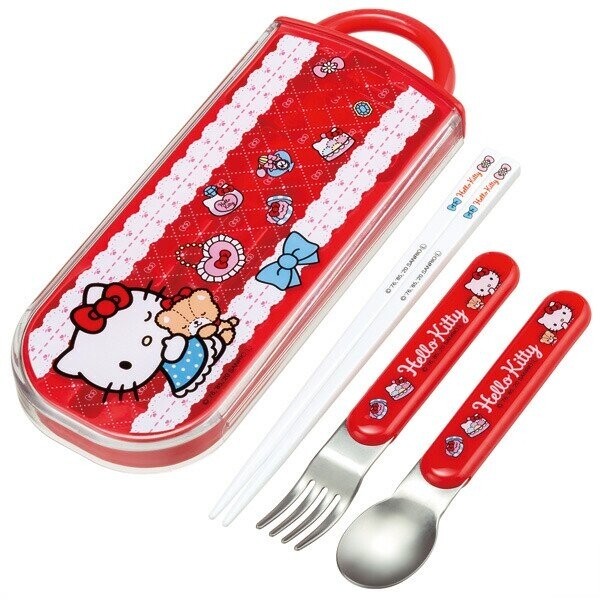 Hello Kitty Antibacterial Cutlery Set