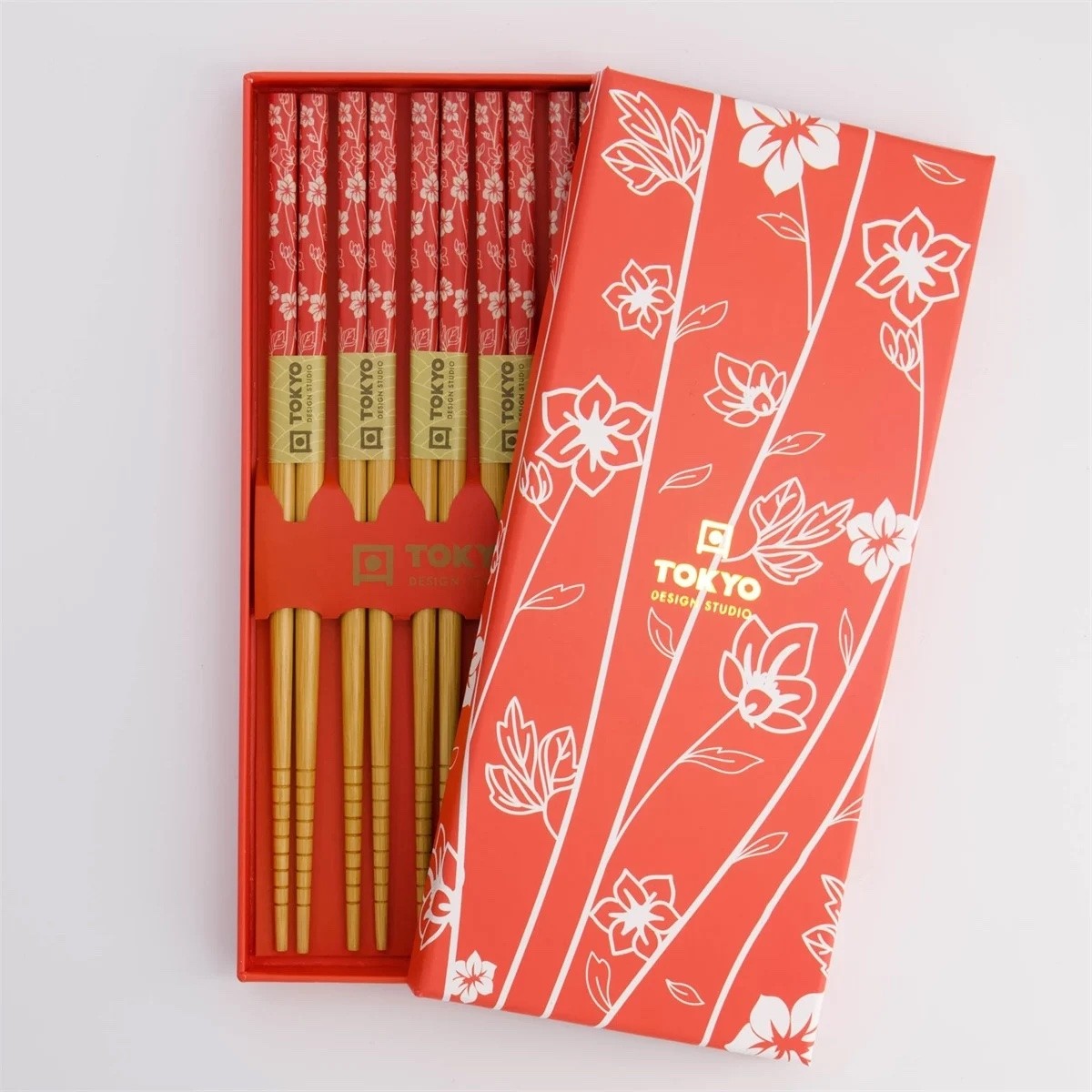 Chopstick Gift Set Red Flower