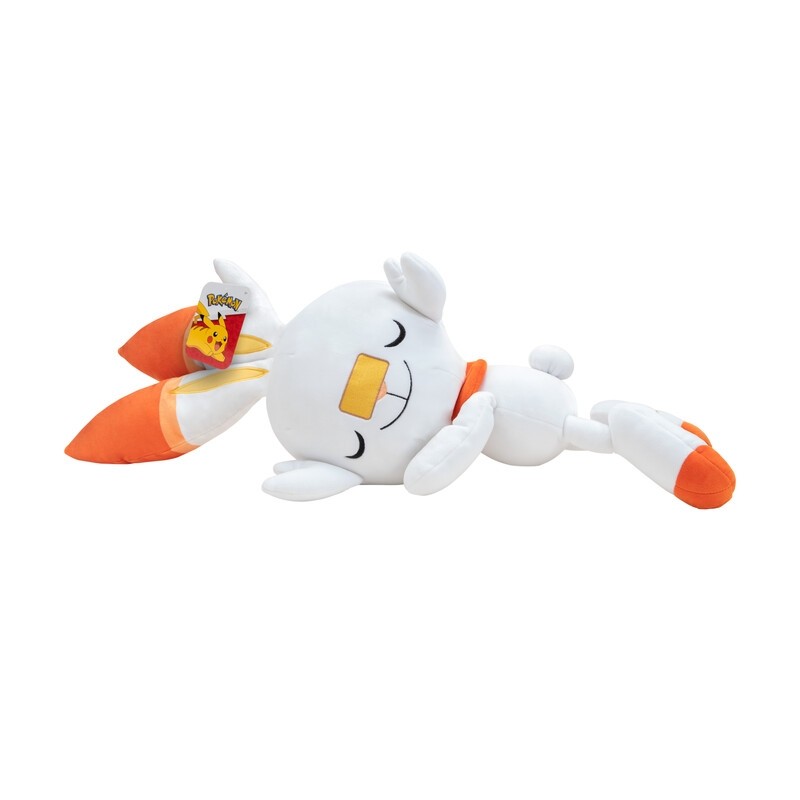 Pokemon Plush Sleeping Scorbunny 18 Inches