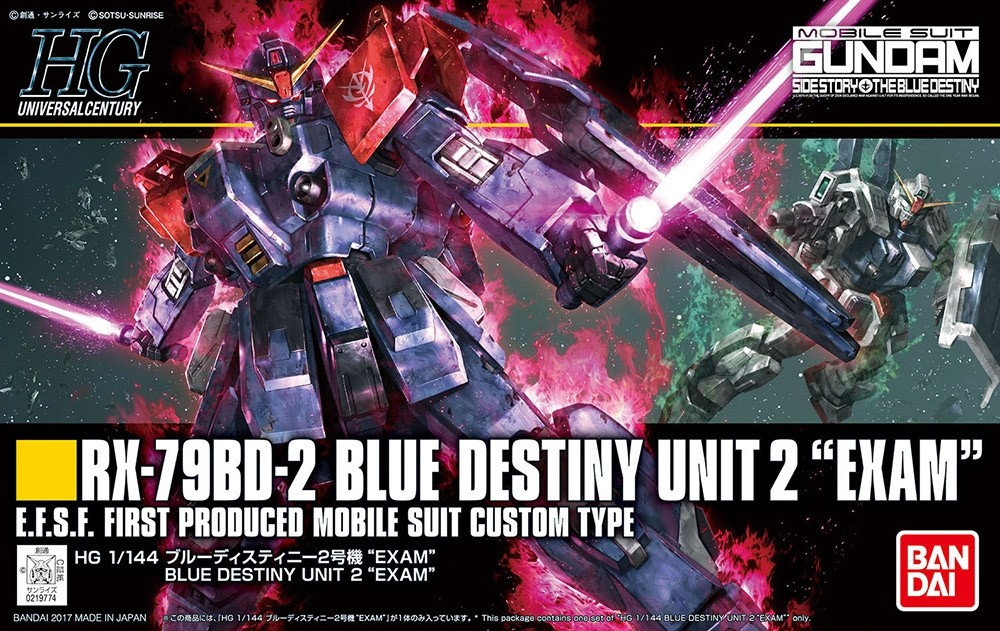 HGUC RX-79BD-2 BLUE DESTINY UNIT 2 "EXAM" 1/144 - GUNPLA