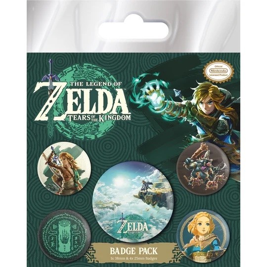The Legend of Zelda: Tears of the Kingdom Badge Pack - Hyrule Skies