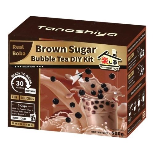 Tanoshiya Brown Sugar Bubble Tea DIY Kit 500g