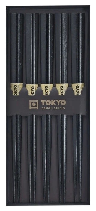 Chopstick Set Black Wood