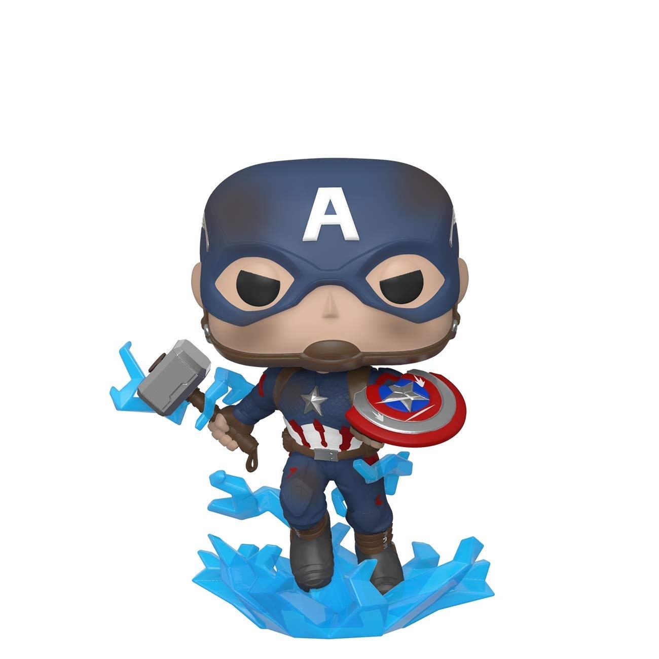 POP! Vinyl: Marvel: Avengers Endgame: Captain America with Broken Shield & Mjolnir