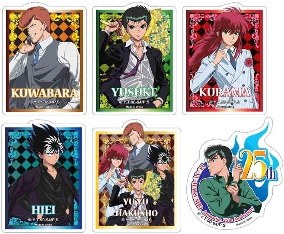 Yu Yu Hakusho - 25Th Die-Cut - Sticker Set 3.5"