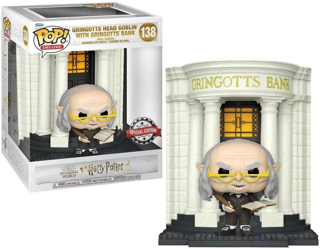 POP! Vinyl: Harry Potter: Gringotts Head Goblin with Gringotts Bank