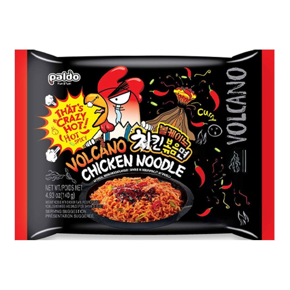 Paldo Volcano Chicken Noodle Crazy Hot Ramen 140g