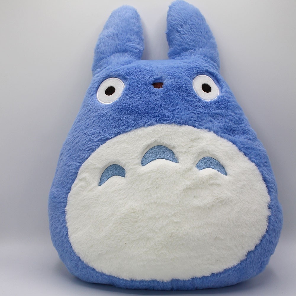 Studio Ghibli Plush Totoro Nakayoshi Blue Cushion 42 cm