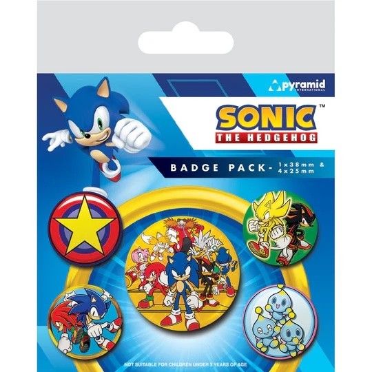 Sonic The Hedgehog Badge Pack - Speed Team