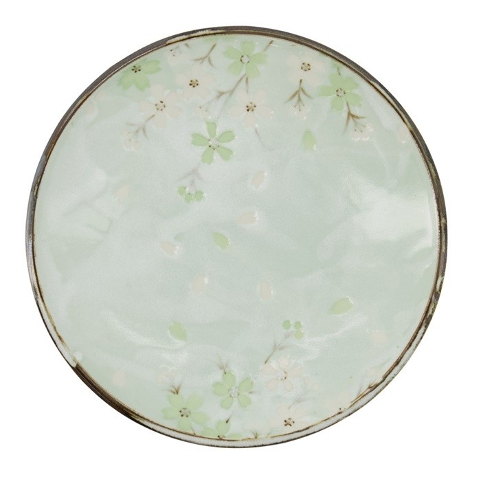 Green Cosmos Plate 19.5x3cm