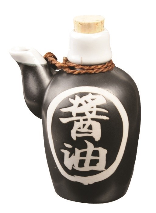 Soy Sauce Dispenser 12cm 170ml Character Black
