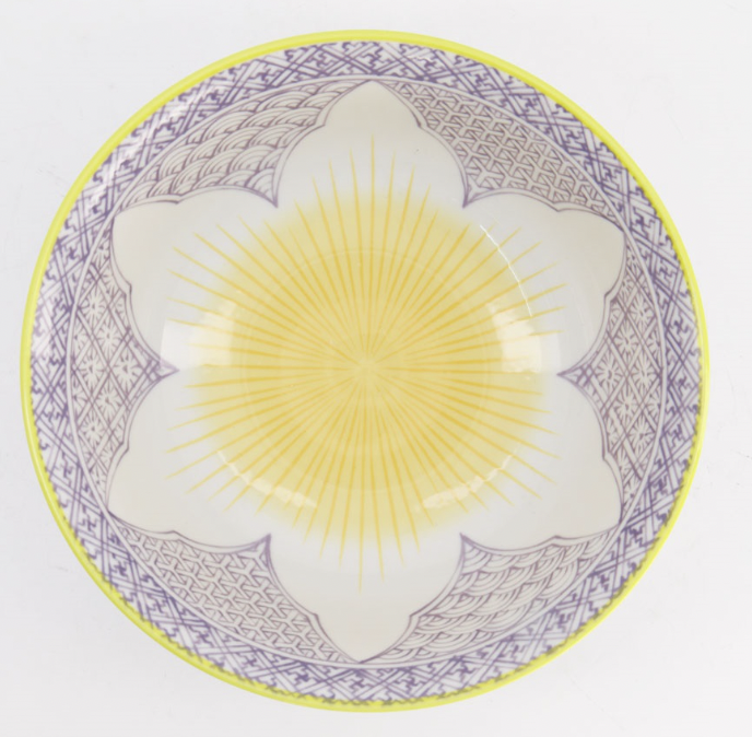 Lily Flower Bowls Ramen 20.5x8cm 1200ml Purple