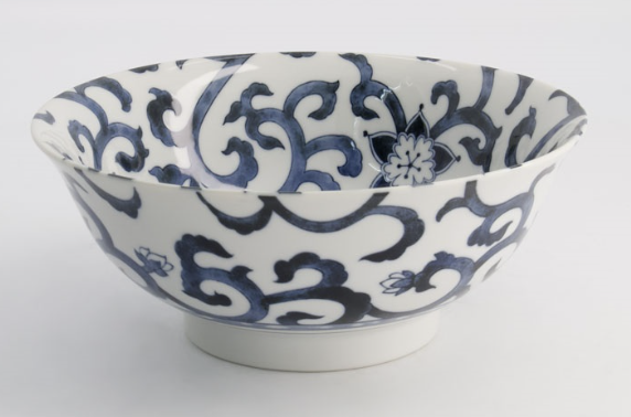 Ramen Bowl 21x8.7cm 1300ml Goben-Karakusa Blue