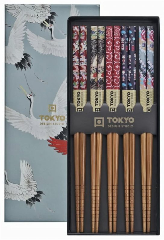Chopstick Giftset/5 Crane