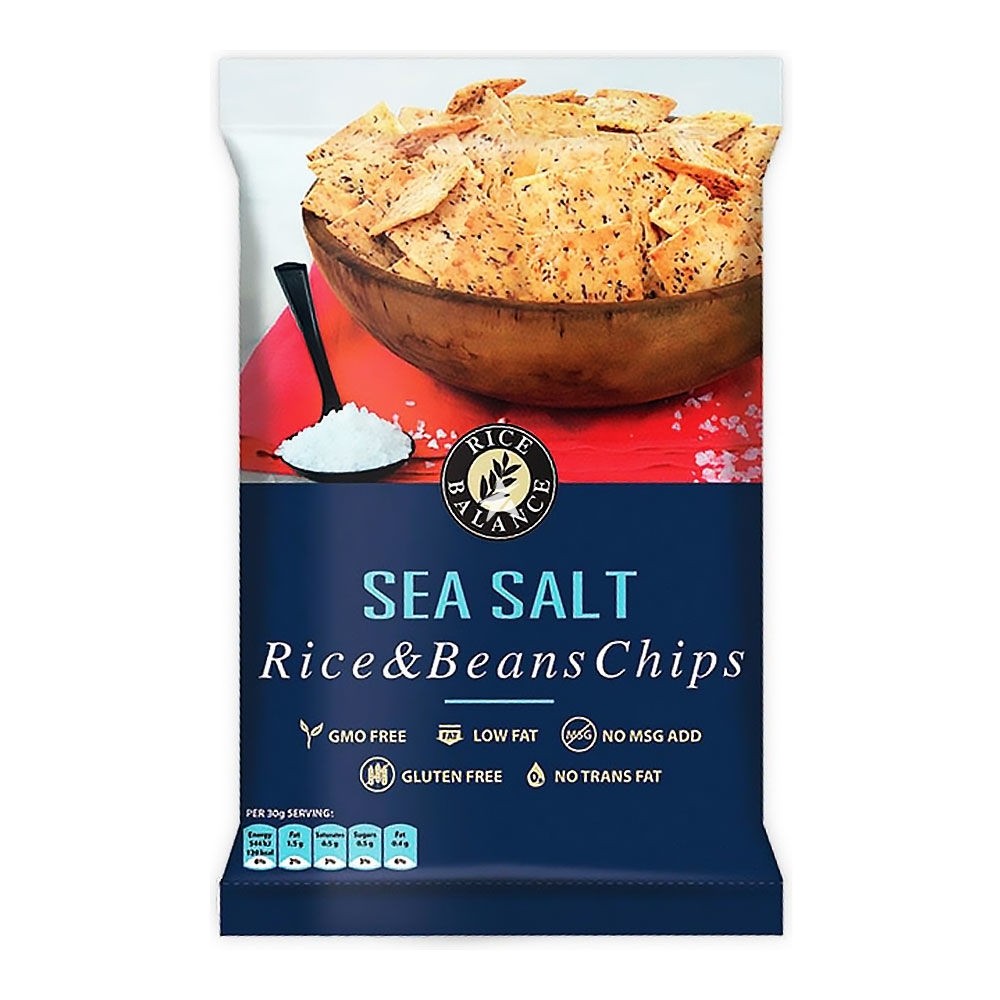 Rice Balance Rice And Beans Chips Sea Salt Flavour 30g