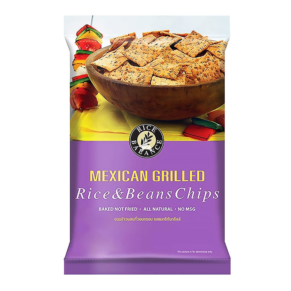 Rice Balance Rice And Bean Chips Mexican Grilled Flavour 30g